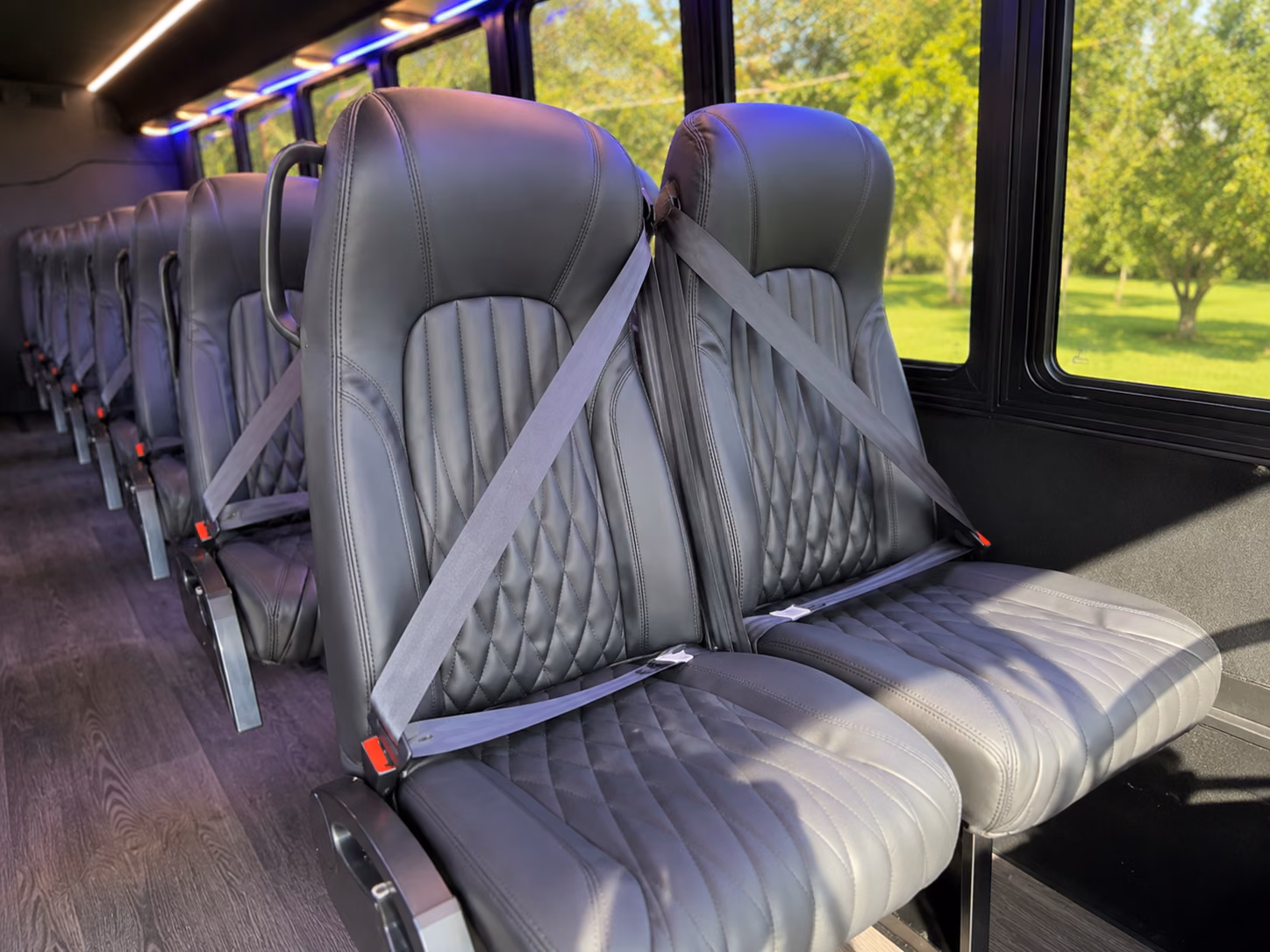 pittsburgh 15 passenger minibus interior
