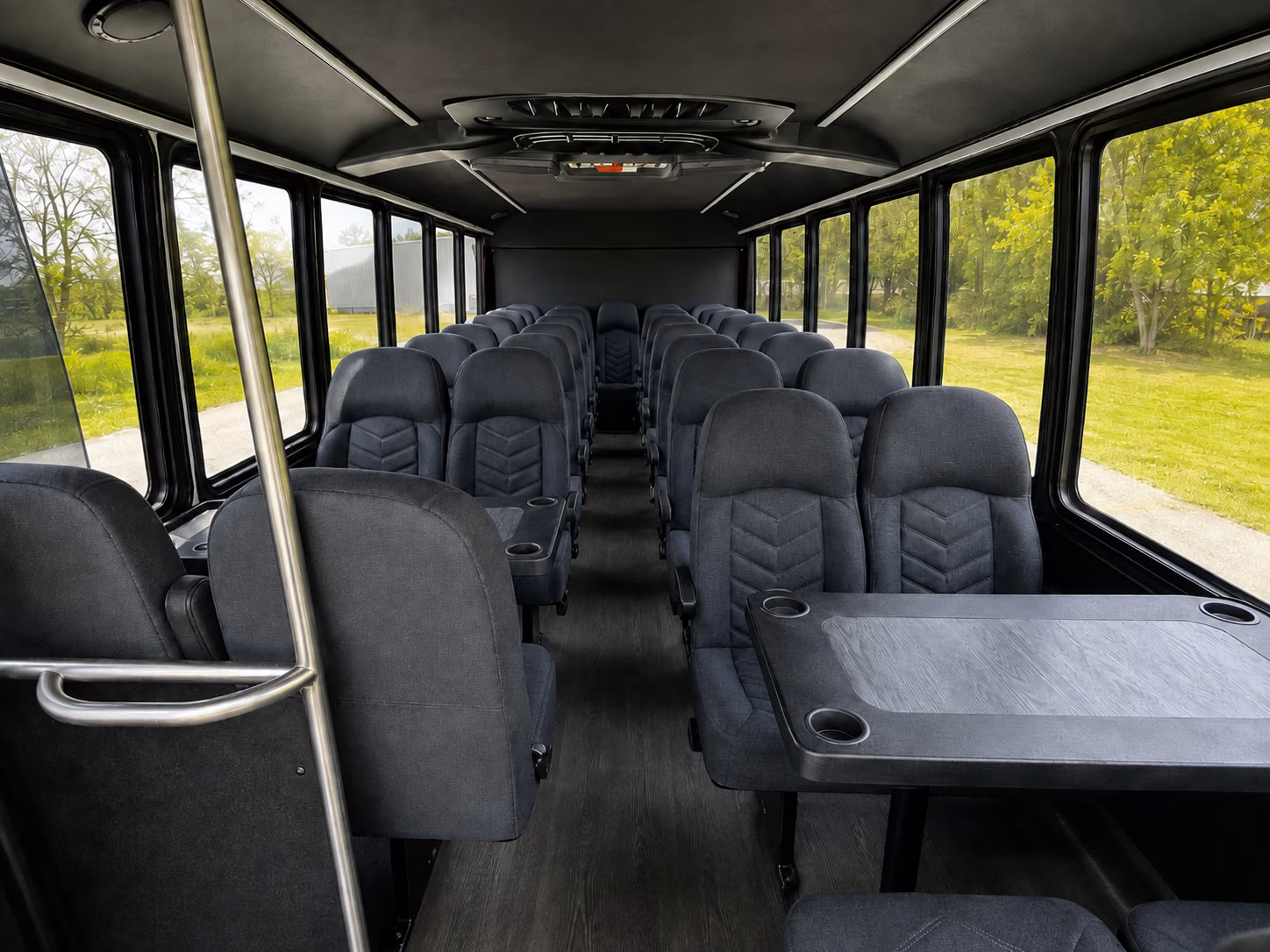 pittsburgh 18 passenger minibus inside