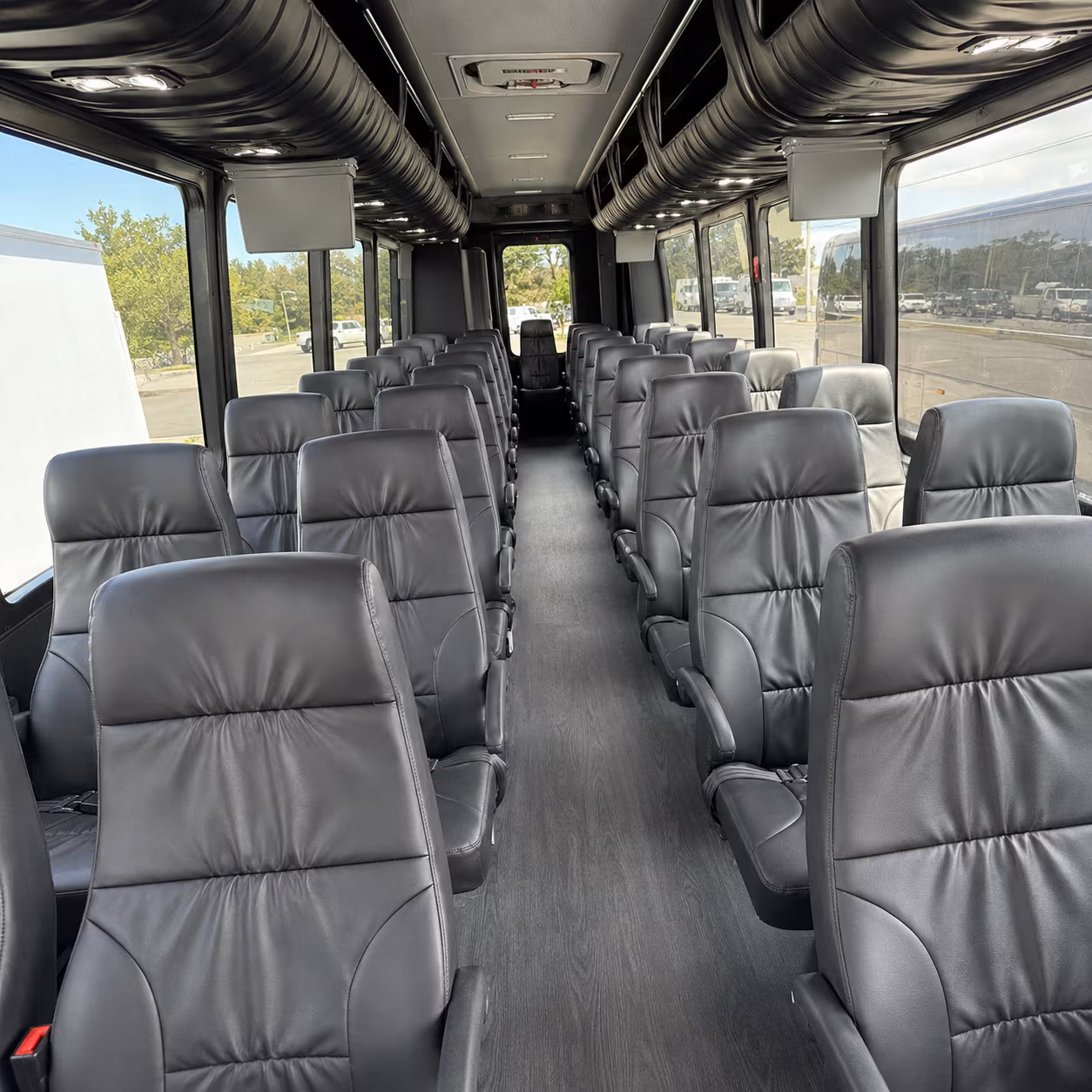 pittsburgh 25 passenger minibus inside