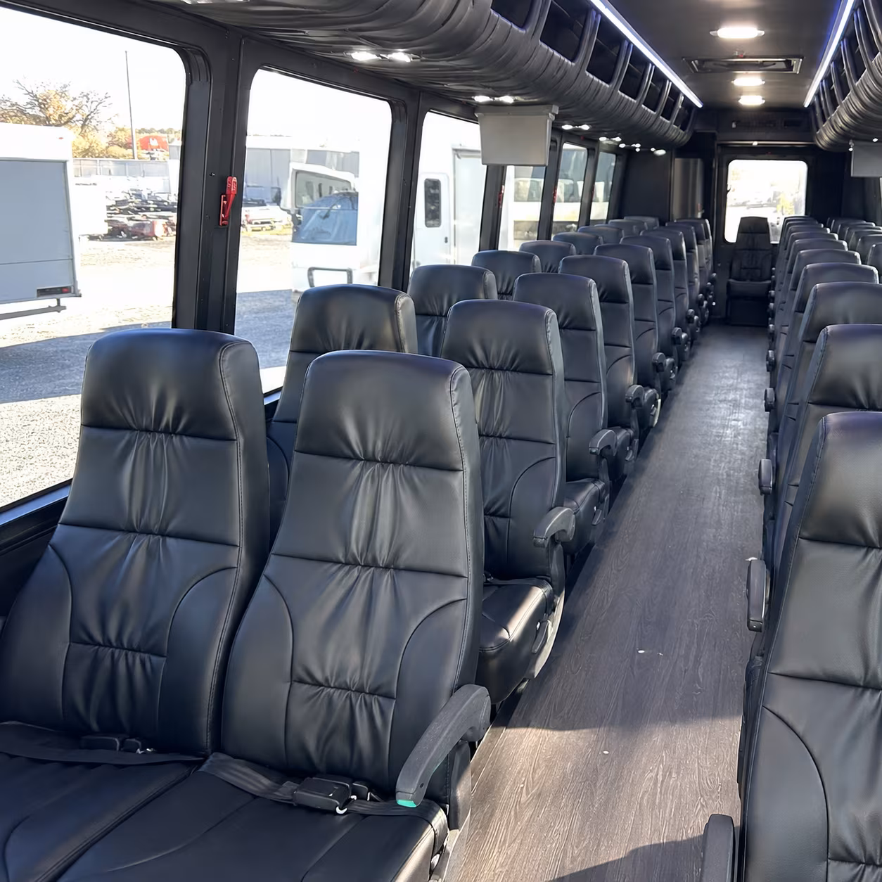 pittsburgh 30 passenger minibus interior