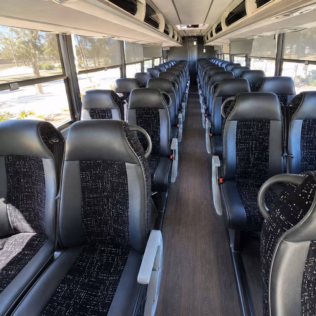 pittsburgh 56 passenger charter bus interior