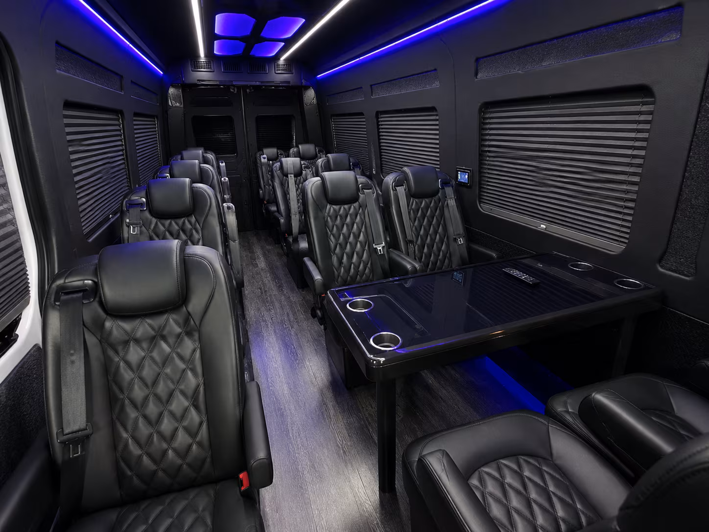 sprinter van with driver inside